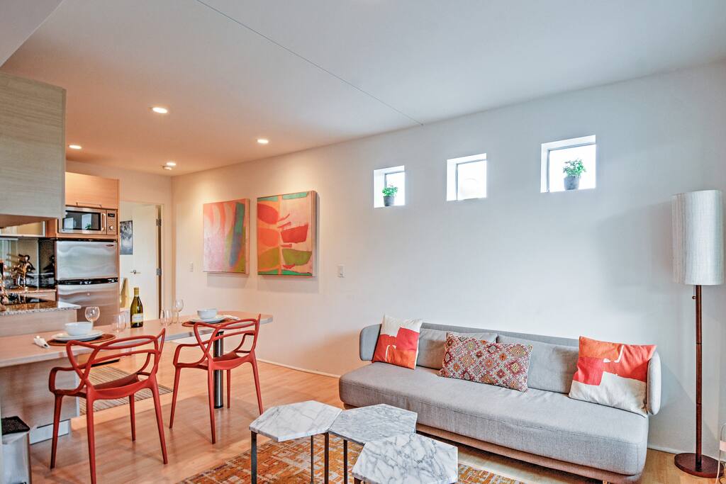 Beautiful Decor! Nice Dining Area along with the living room