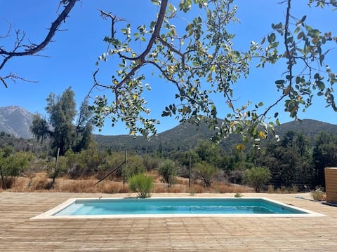 Mini cabin for 2 with exclusive use pool