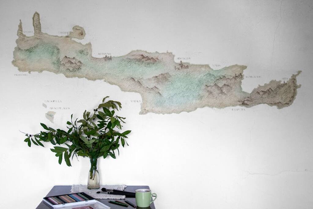 painting on the wall in your studio