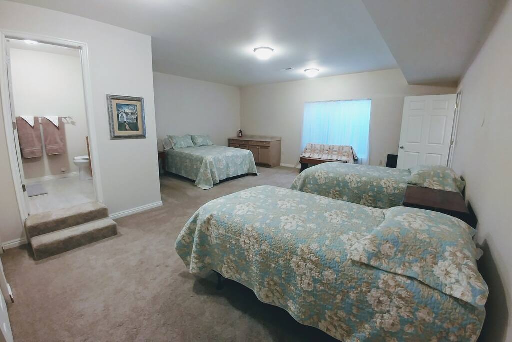 Large bedroom with private bath