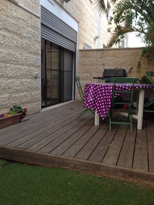 Back yard table, nice for summer dinners