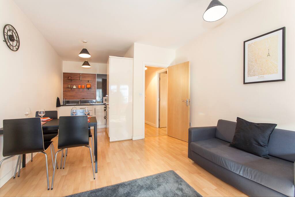 Kitchen and Living Room
