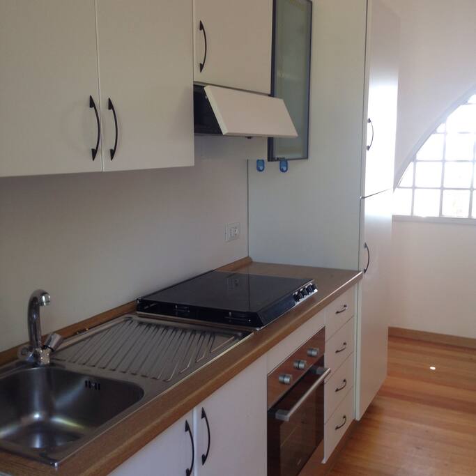 the kitchen