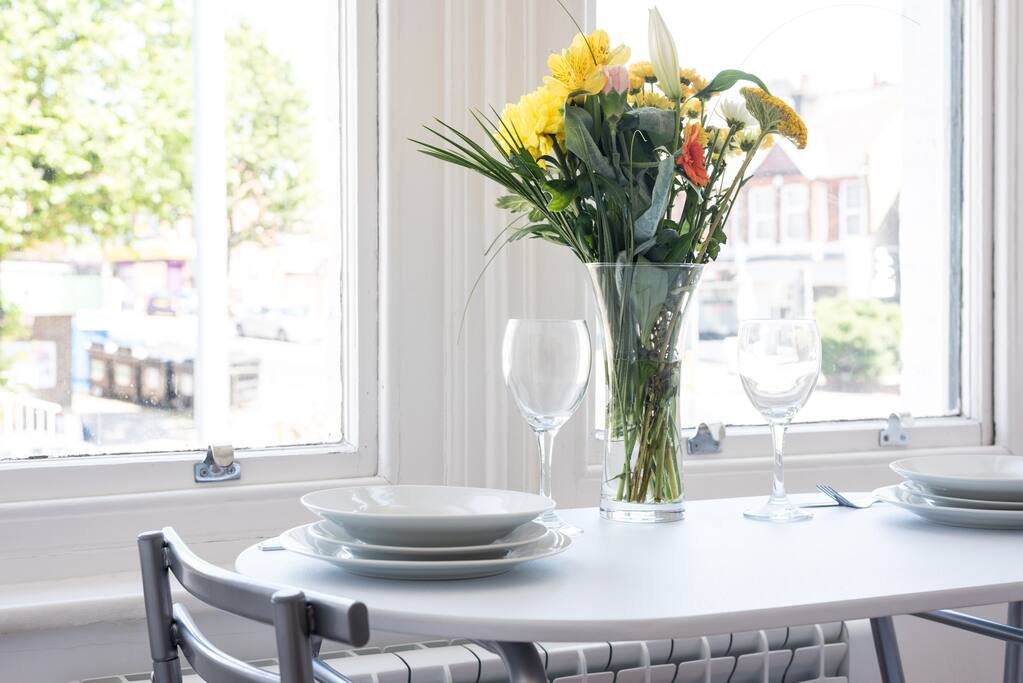dining area overlooking the five ways