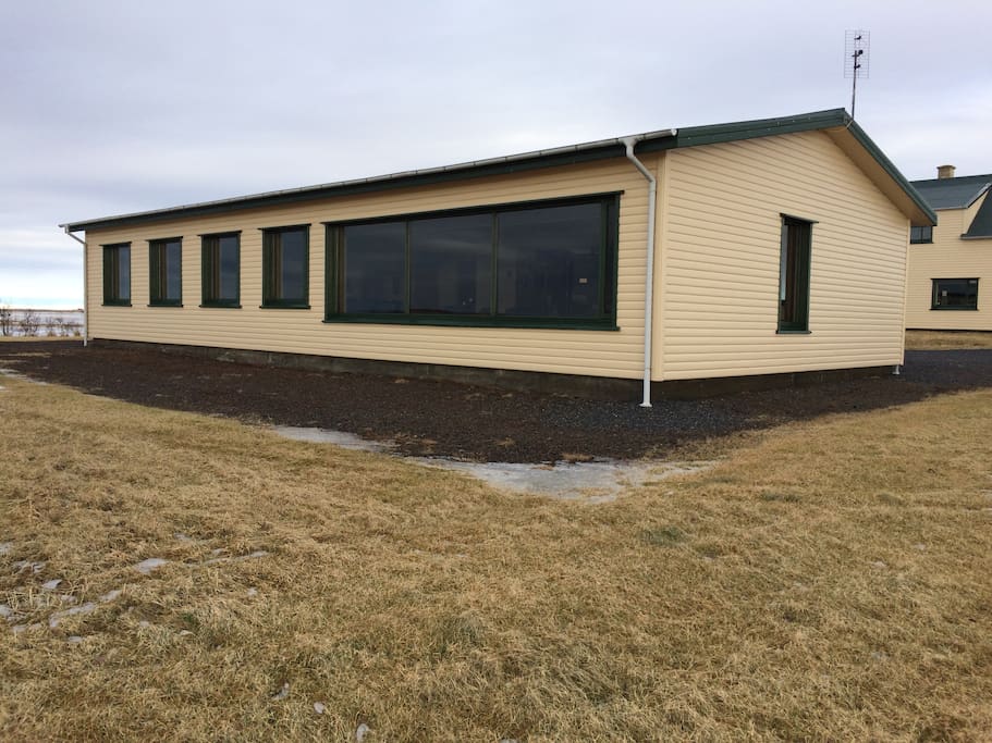 Backside of the house facing south.