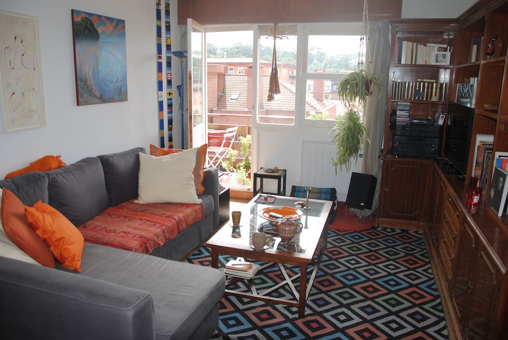 Salón con salida a la terraza