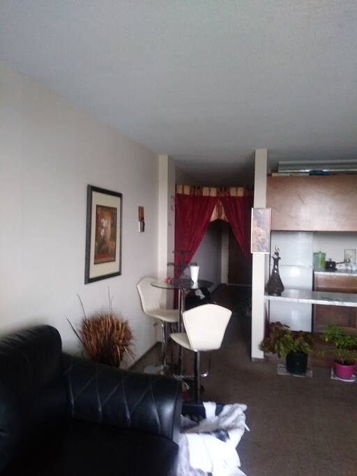 comfortable eating area for 2