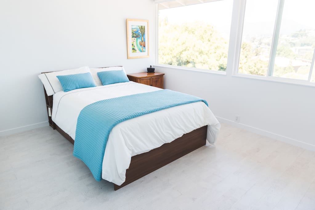 Light filled master bedroom