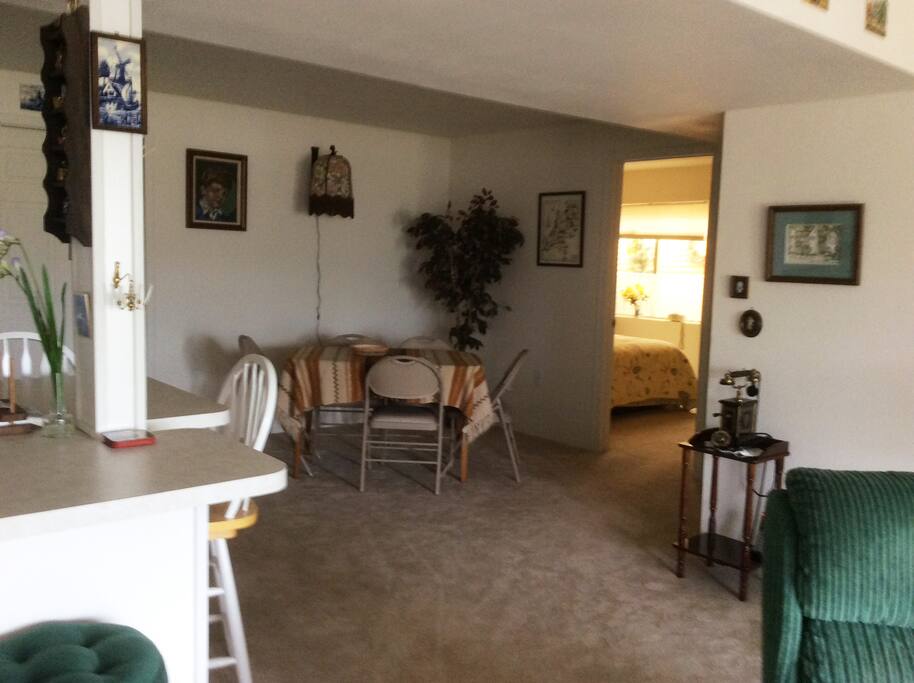 Dining area next to kitchen