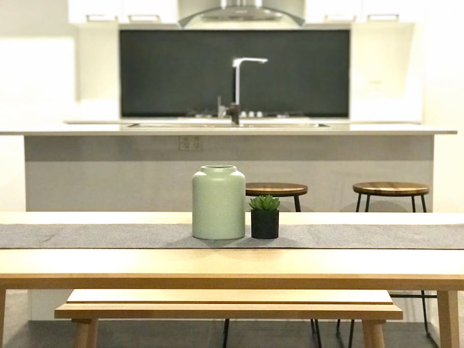 Kitchen and dining area
