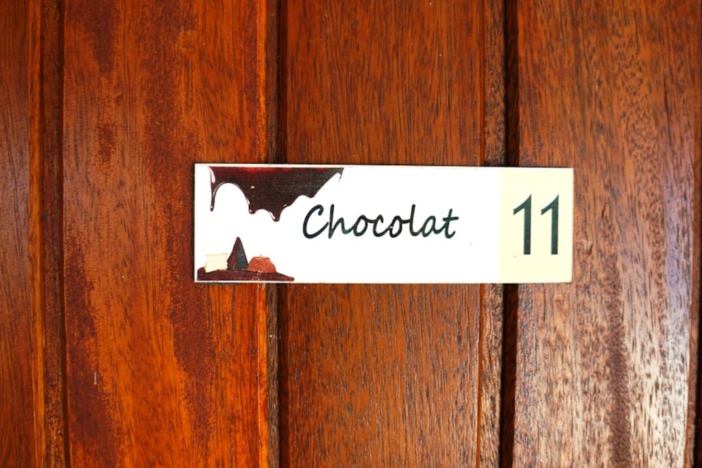 Résidence Macabou - Porte d'entrée du T2 Chocolat