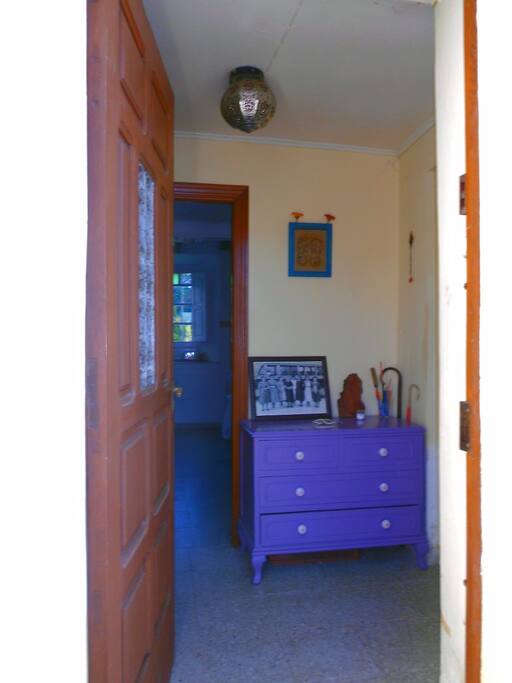 La entrada de la casa