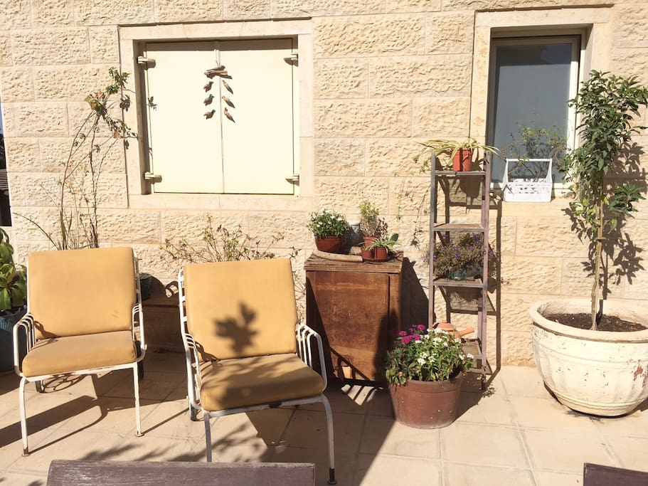 Sit and enjoy the fresh mountain air during the summer