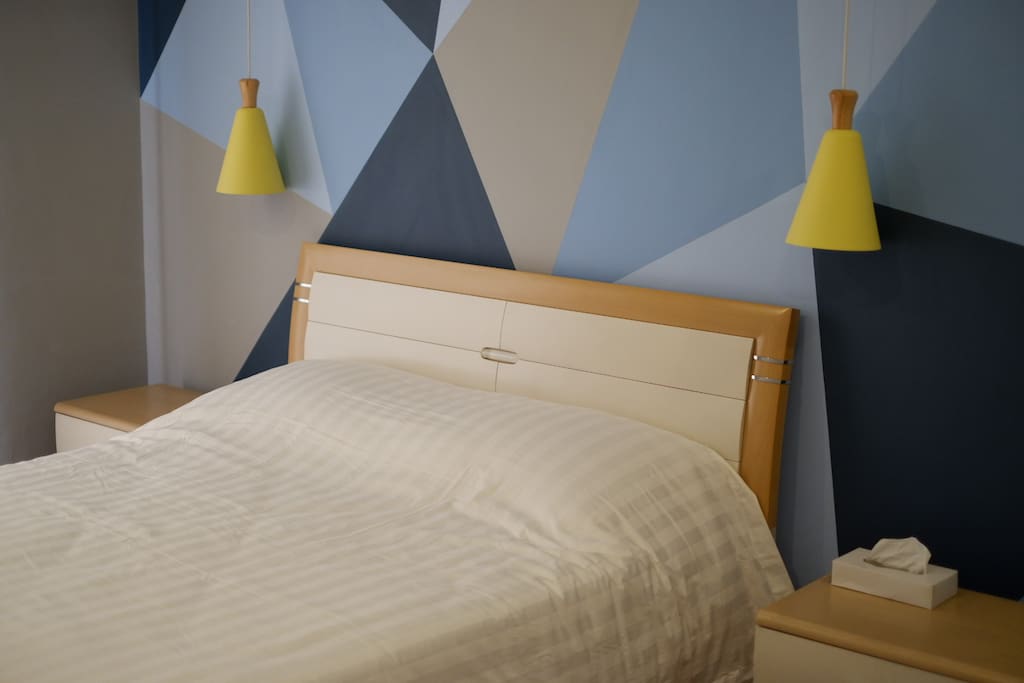 Queen sized bed