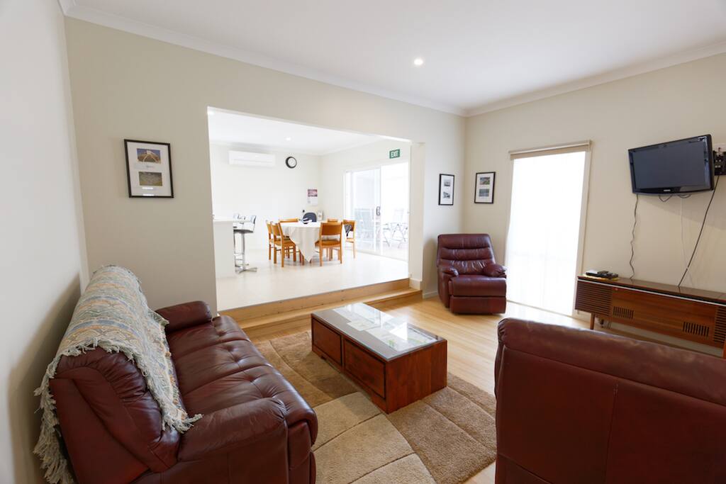 Lounge room with TV & DVD player , lounge suite for you to relax