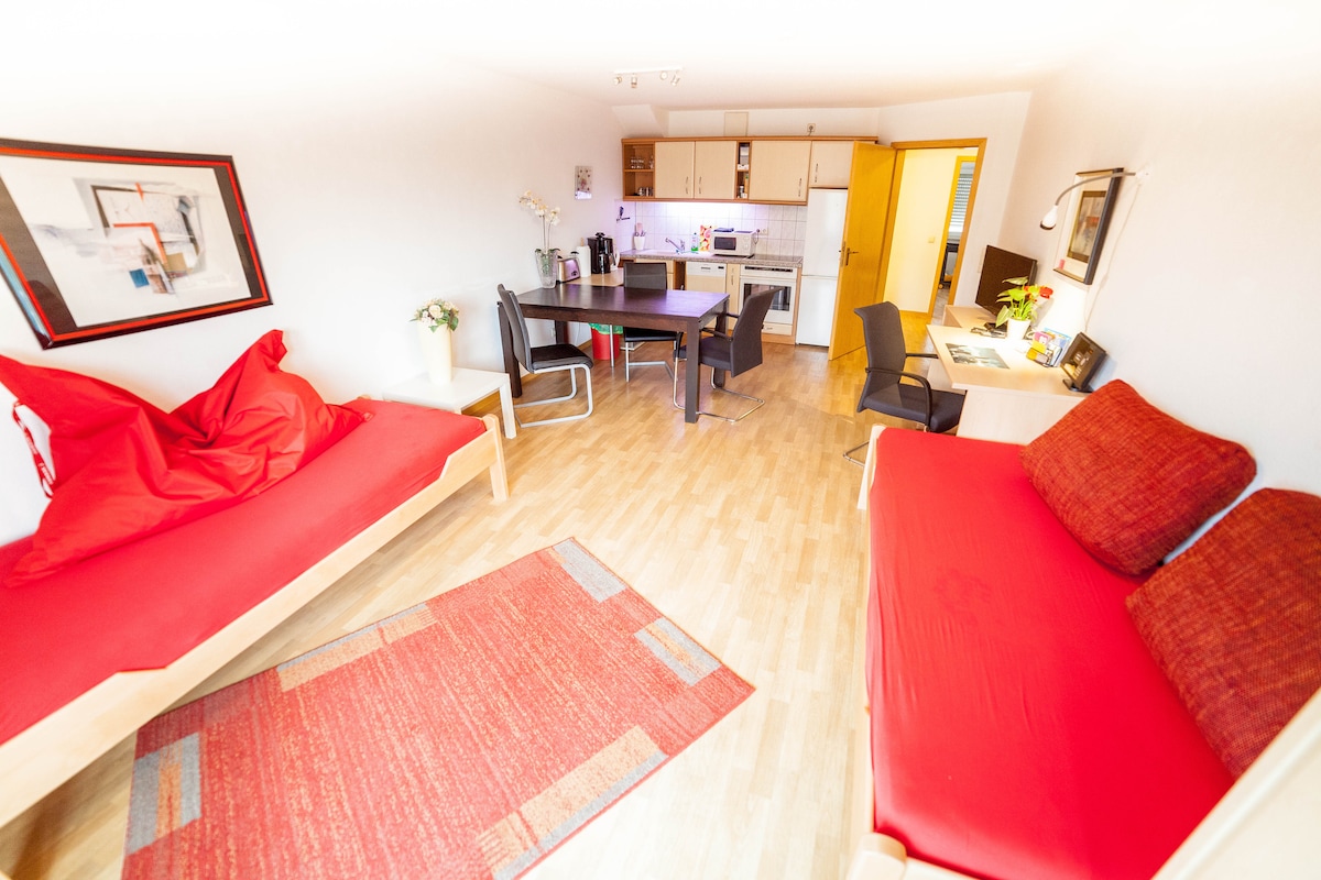 Successful Airbnb property: Apartment Leipzig with underground parking included in Connewitz
