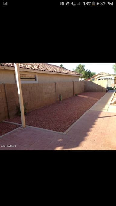 Side Yard and Gated Entry