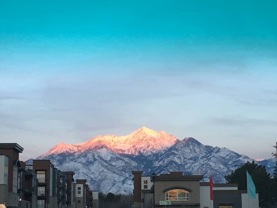 Sunset on Wasatch Mountains