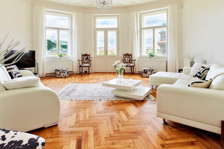 Prague Riverfront/Castle View 4 BR 2.5 BA