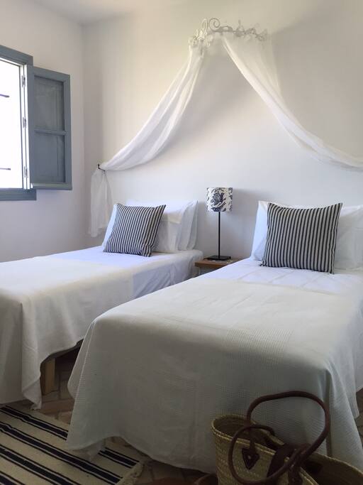 Bedrooms are all downstairs so are cool and restful