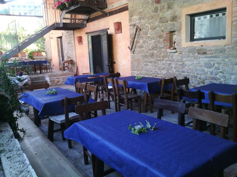Il portico a Sud