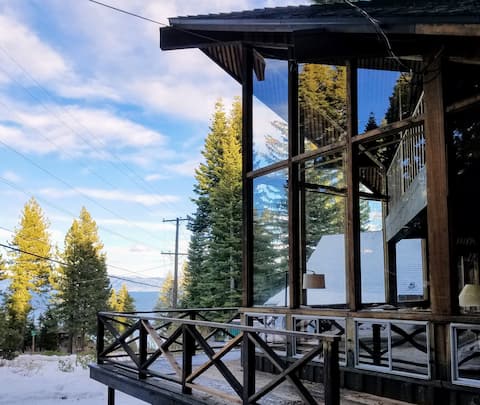 Cabin with Lake Tahoe View - EZ Walk to the Lake!