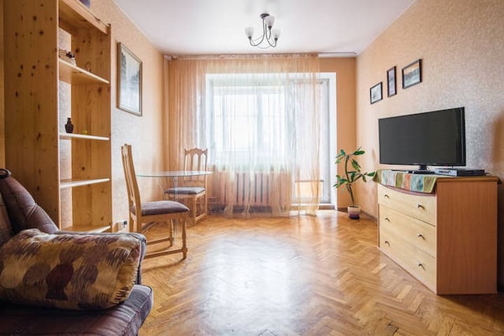 Уютная  квартира.Центр.У входа в метро Московская.