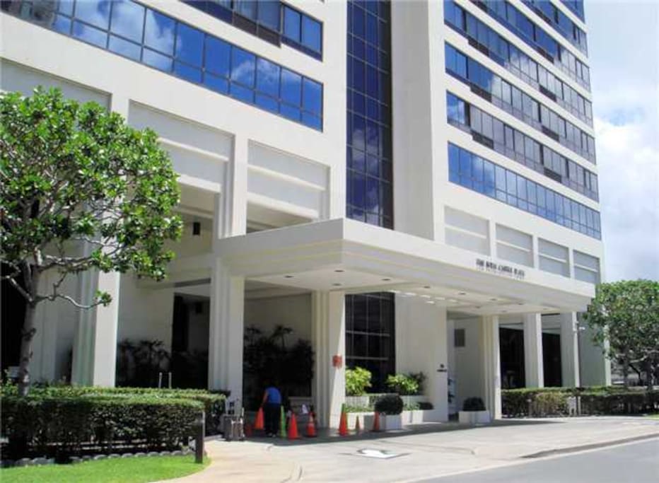 main entrance to the building