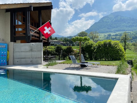 stylish villa with outdoor pool