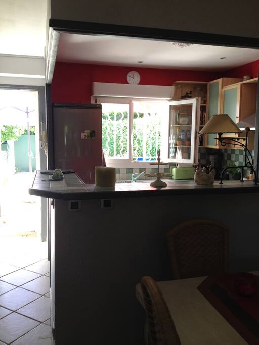Cuisine ouverte sur salon