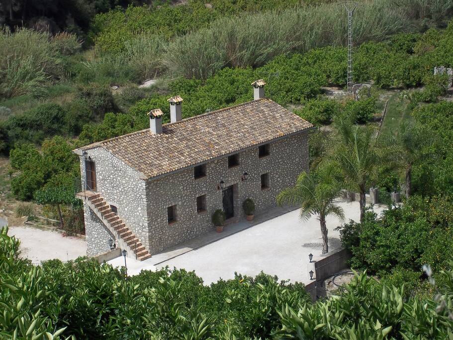County house with private tarmacked road