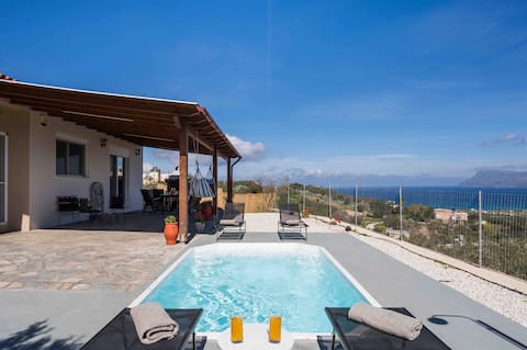 Villa Cleronomia 2BD, private pool, seaview, BBQ