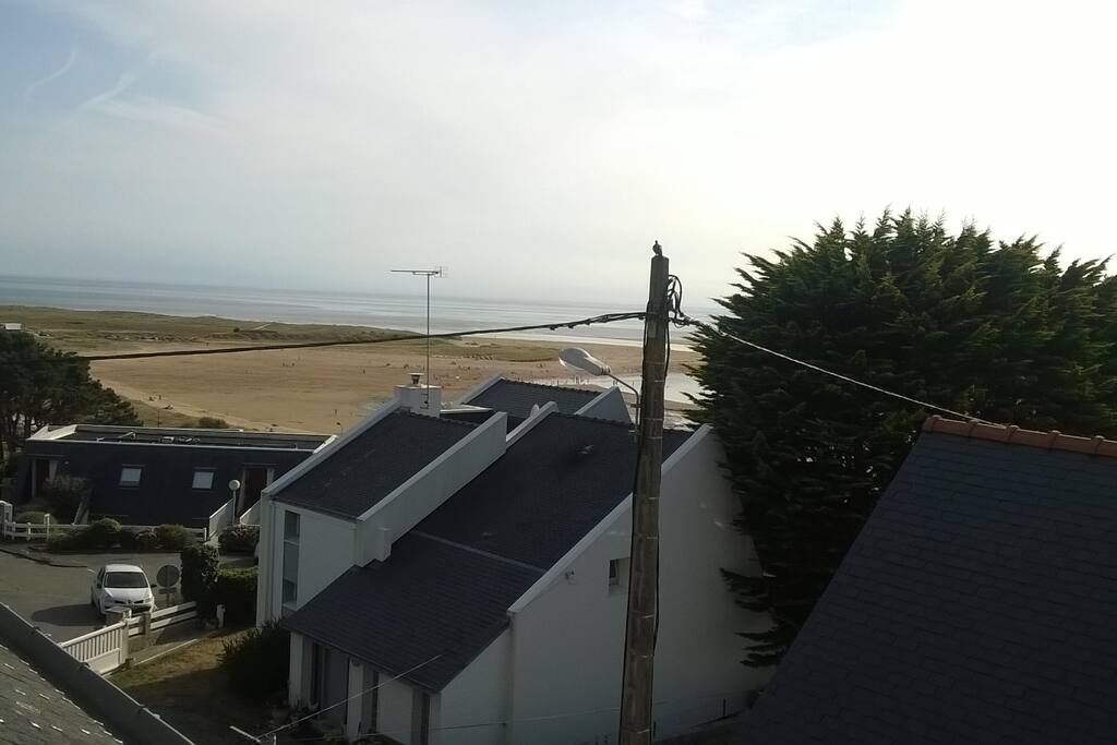 vue mer la plage a pied