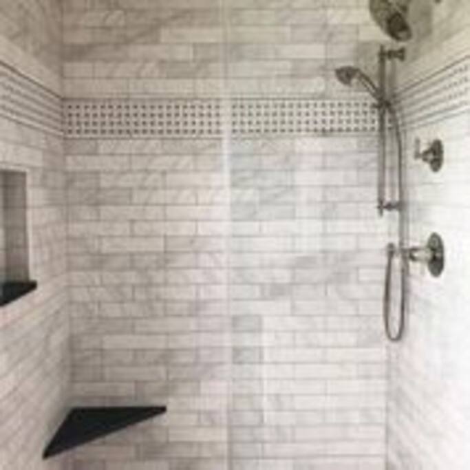 One of two showers