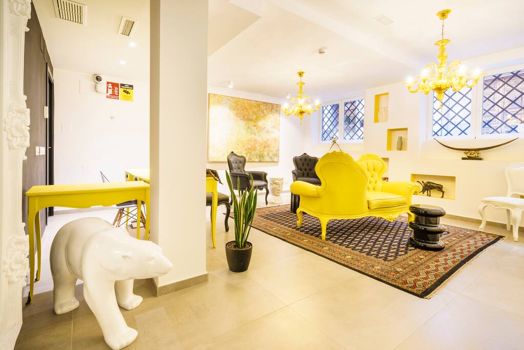 Reception and reading area