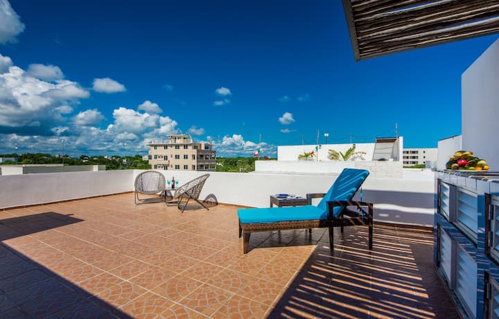 Cómodo Apartamento Entero Con Rooftop Privado! - Playa del Carmen