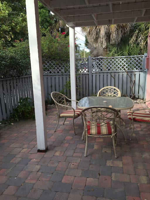 Private outdoor patio