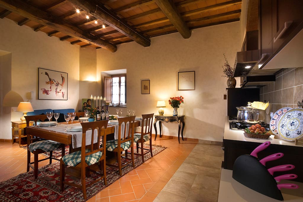 Living room and Kitchen