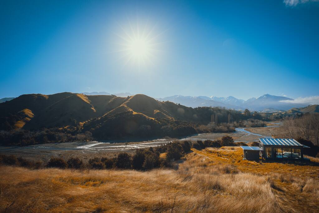 Blue sky winters day