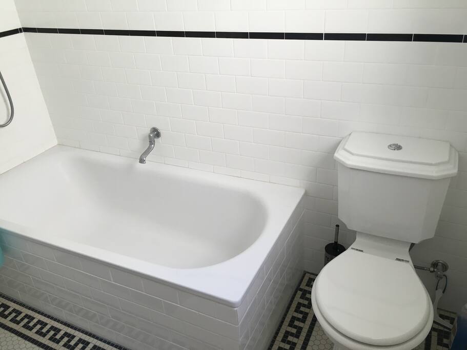 Fresh new bathroom, renovated in period style