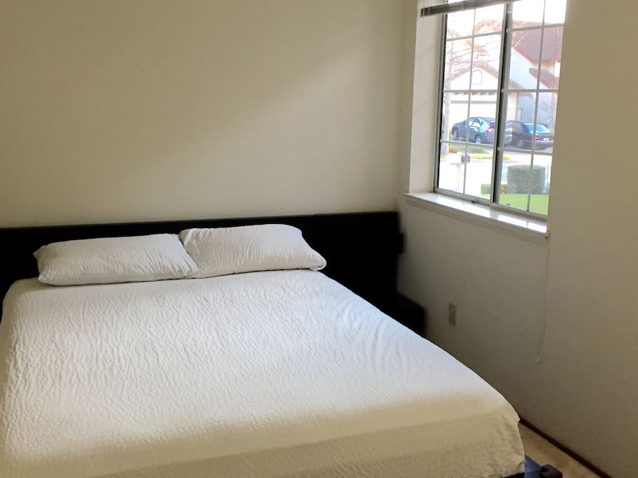 Clean comfortable bed