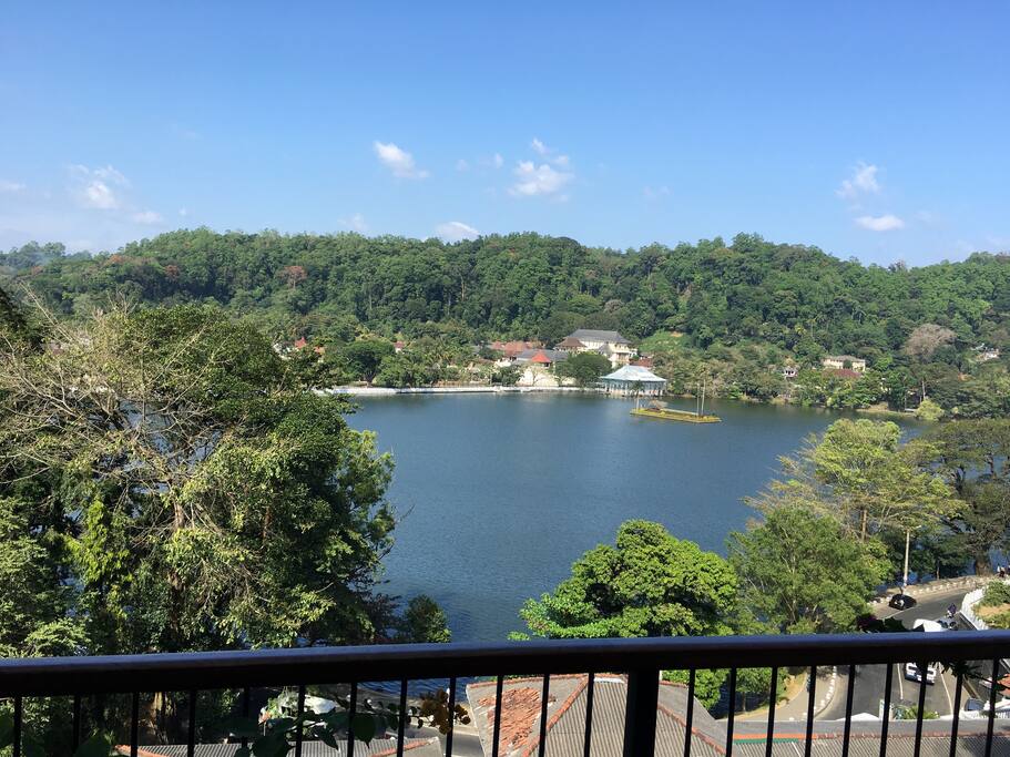 Beautiful view from the Balcony of the Temple of the Tooth