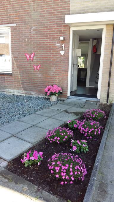 De entree van de woning