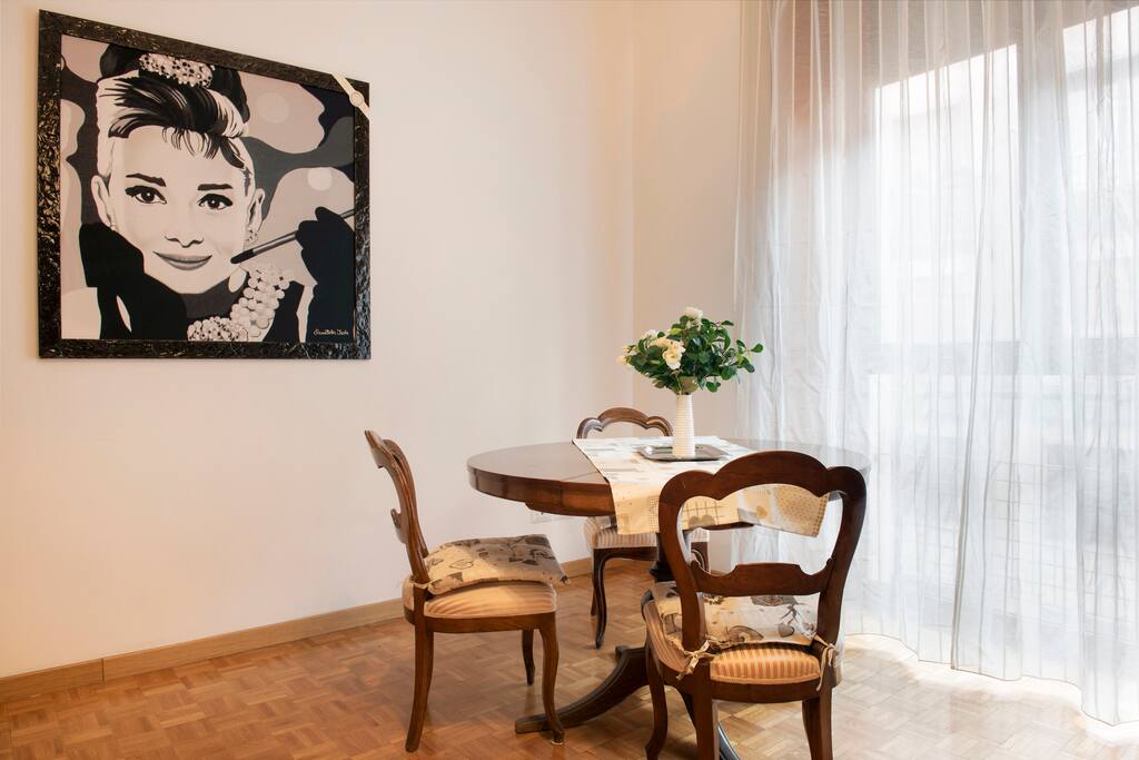 The Living room - The dining table