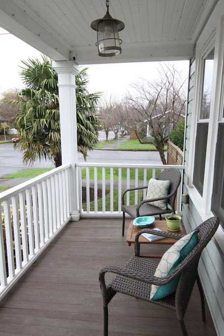 Cozy front porch