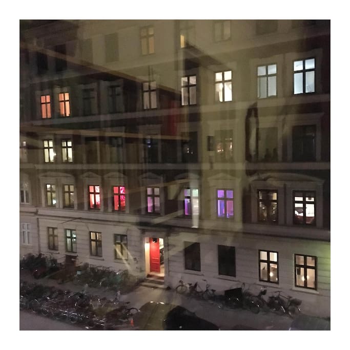The area's signature Copenhagen buildings