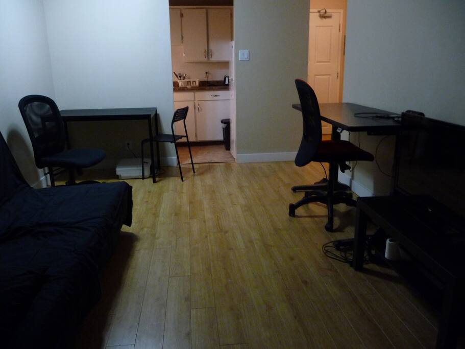 main living area and kitchen