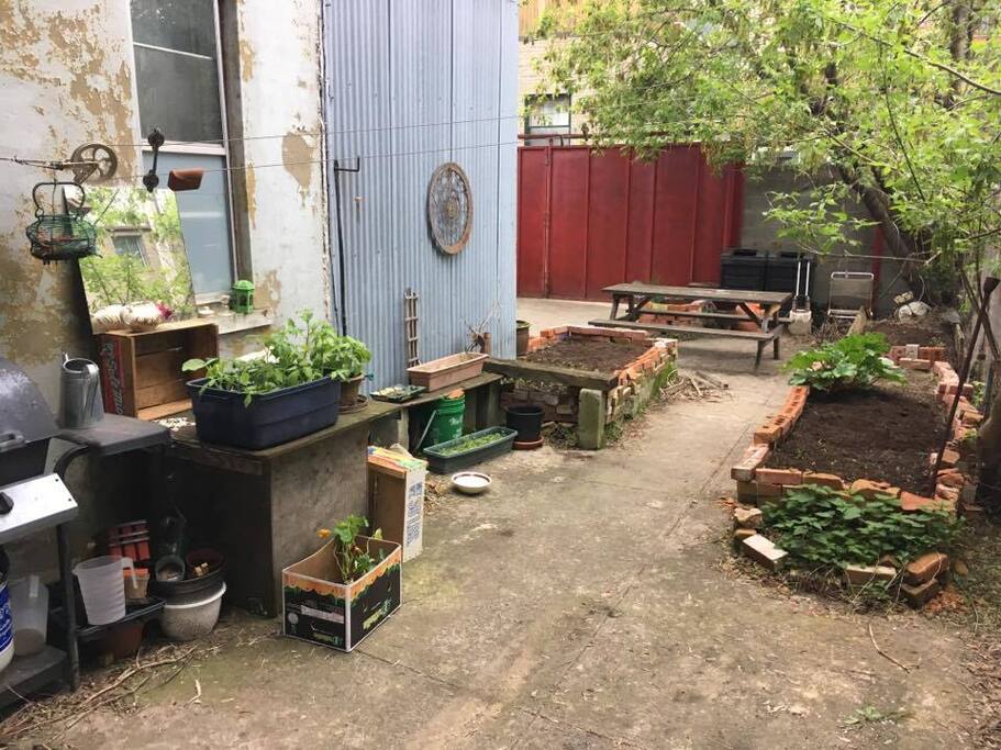 Great outdoor space for meals and chill time