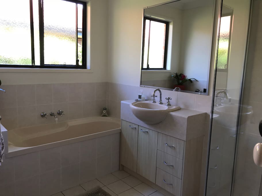 Own exclusive private bathroom with shower, separate bath etc.