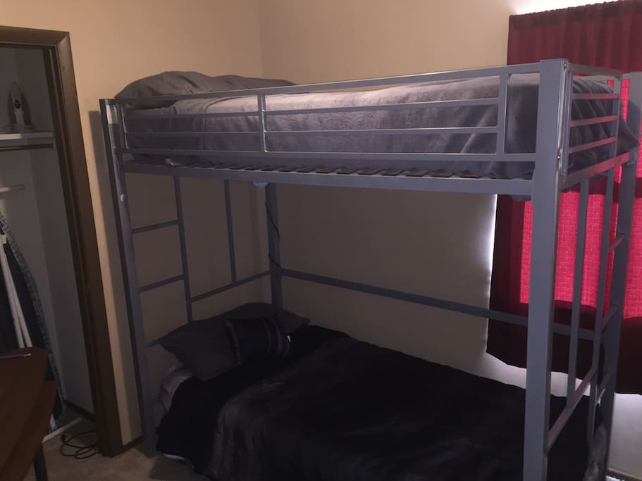 Two twin sized bunk beds!